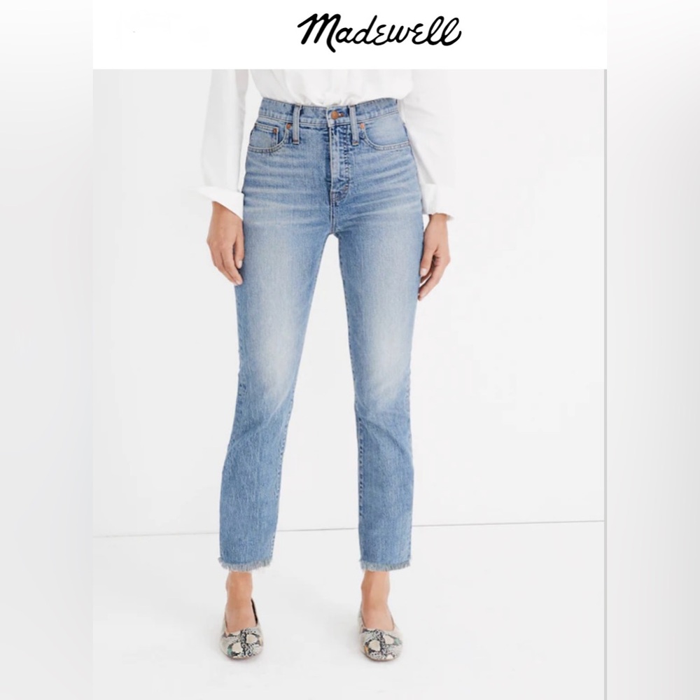 Madewell The Perfect Vintage Straight Jean in Ainsworth Wash Size 25